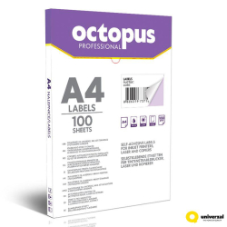 Samolepc etikety OCTOPUS 70x42,4mm /100 list - 21 ks na list