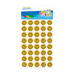 Hobby CraftFun samolepky puffy smajlk 545804