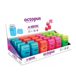 Orezvatko + guma OCTOPUS 4 NEON so zsobnkem