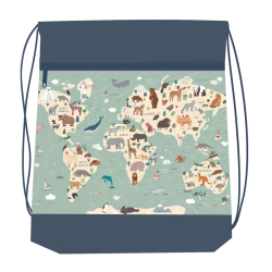 Sek na pezvky REYBAG World Map 2