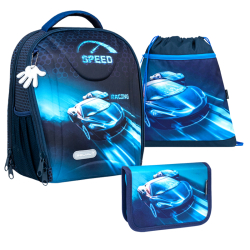 koln batoh BELMIL Sturdy Racing Blue Neon + Penl