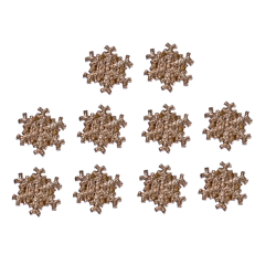 Samolepc snhov vloka-zlat/10ks